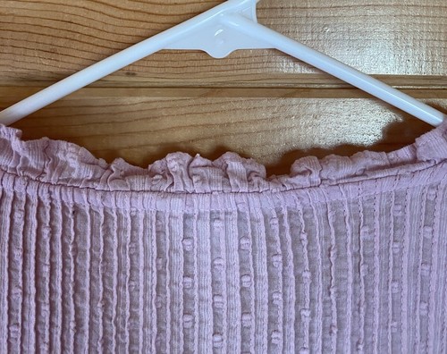 J.CREW Point Sur klassisches Popover-Top mit Rüschen und Clip-Punkten Damengröße 14 pink - Bild 10 von 15