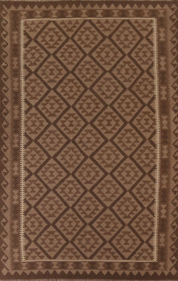 Reversible Kilim Kelim Rugs Rectangle Handwoven Tribal Carpets 7x10 ft
