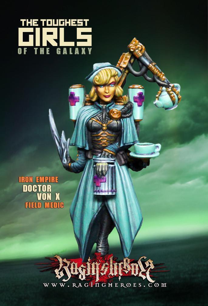 Неистовые Герои Железная Империя Доктор Фон Икс Женский персонаж 28 мм 4290₽