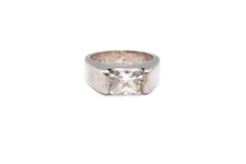 Sterling Silver 925 Cubic Zirconia Ring Size 8.25 Boma