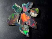 Black Friday Jumbo Multi Fire Play Of Color Multi Ethiopian Opal rough lot BO401