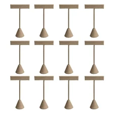 Modern Burlap Earring Display T Stand Display Showcase Jewelry Display