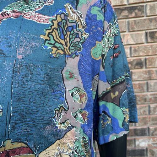 Kahala Mens Hawaiian Shirt Size XL Sea Turtle Fish Short Sleeve Button Down NWT - Picture 5 of 10