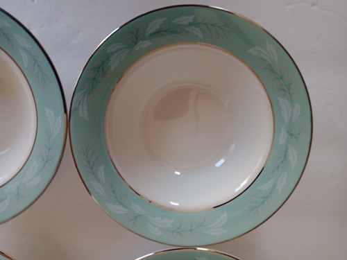 Homer Laughlin Cavalier Eggshell Romance Small Fruit/Dessert Bowls Set of 4 - Picture 4 of 5
