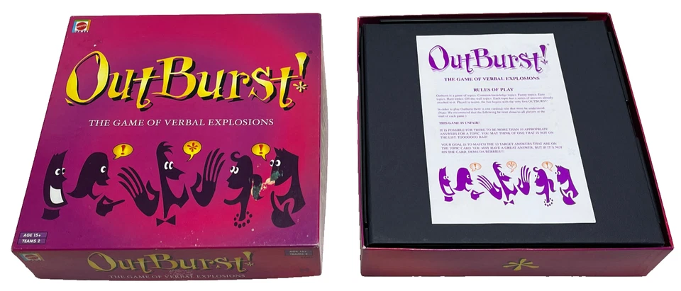OUTBURST GAME : Rare 2001 Edition By Mattel - In Vgc (FREE UK P&P) - Image 4 of 4