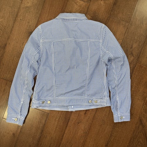 Talbots Langarmjacke mit Knopfleiste Damen S blau Gingham Baumwolle Stretch - Bild 18 von 19