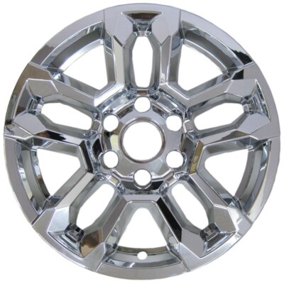 Wheel Covers 18'',5 Spoke Chrome ABS 4 PCS. Fits Chevy Silverado RST 2020-2023