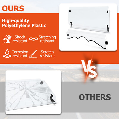 Clear Polycarbonate Front Windshield For Axis, Coleman Outfitter, Massimo 500/700 UTV