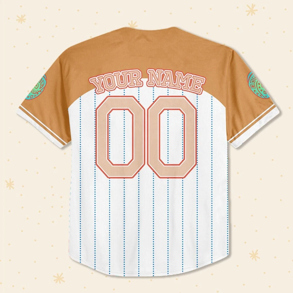 Custom Disney Princess Moana, Personalized Name Disney Baseball Jersey Moana