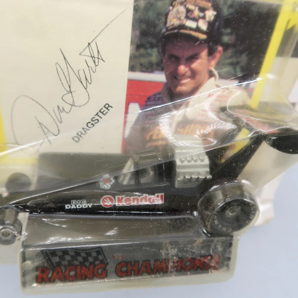 Campeones de carreras firmados Dragster Don Garlits Kendall NHRA 1/64 Foto 3 de 4
