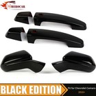 🌟Gloss Black Mirror Covers & Door Handle Trim For 17+ Chevy Camaro Accessories