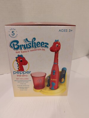 Brusheez  Kid's Electric Toothbrush Set - Soft Bristles Easy-Press Power Button