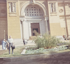 1968 Egyptian Museum Cairo Egypt Entrance People June 6th ‘67 War Sandbags Photo