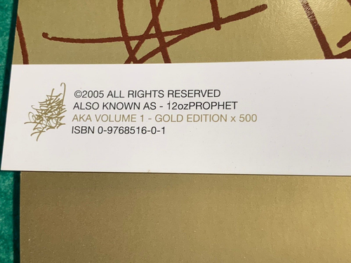 Also Known As 12ozProphet Vol. 1 Gold Edition 269/500 - 2005 Graffiti - Stickers - Picture 3 of 19