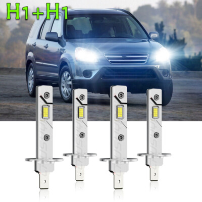 For Honda CR-V 05 2006 CRV 4X H1 6000K LED Headlight Bulbs Hi-Low beam