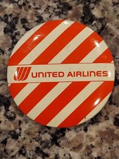 Vintage United Airlines Pin Back Button. 2-5/16 In. RARE