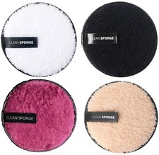 Coton Démaquillant Lavable réutilisable Kit Tampons lingette Disque Bio Lot 4pcs