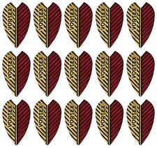 5 New Sets Harrows Vortex Dart Flights - Ships w/ Tracking - Red & Gold