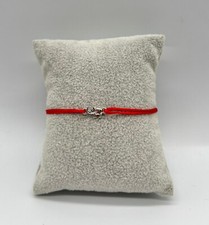 Elephant Red String Adjustable Bracelet Silver Plated Pack of 12