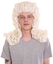 Colonial Historical Judge White Wig, HW-919A