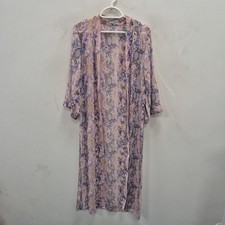 Allsaints Carine Masala Purple Snake Print Long Line Kimono Jacket Size Small