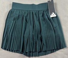 NWT Adidas Club Pleated Tennis Skort Green JW2950 Skirt Women  s Size XXS