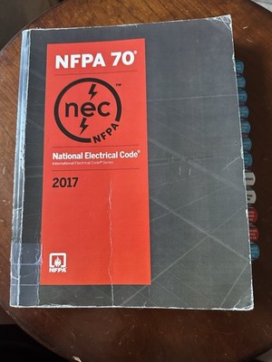 NFPA Tabbed Sections National Electrical Code 2017 Paperback Electrical Textbook