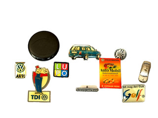 Pins Bundle 10 Old Different Volkswagen VW Pins from Collection