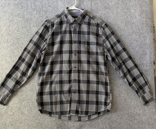 TOMMY HILFIGER Men's Classic Fit Button Down Collar Plaid Shirt Medium NWOT