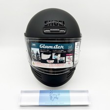 Shoei Glamster Matte Black Neo Classic Retro Full Face Helmet Size M 57cm New