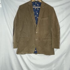 Lauren Ralph Lauren Corduroy Blazer Sports Coat 44R Elbow Patches Dog Lining