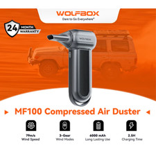 WOLFBOX MegaFlow100 Cordless Air Duster Rechargeable 150000 RPM