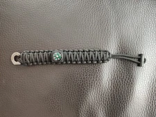 Survival Wristband With Compass And Scraper