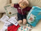 Vintage 1984 Xavier Roberts Cabbage Patch Doll Sandy Blonde-Original Outfit-Cert