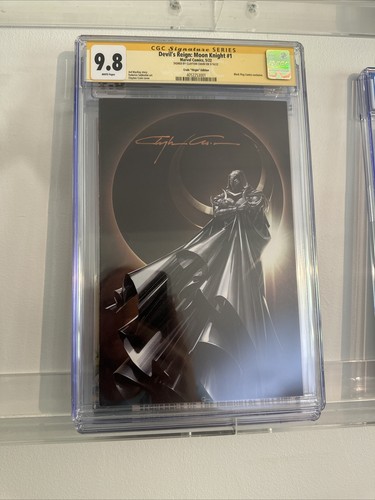 devils reign moon knight 1 CGC 9.8 Clayton Crain Signature