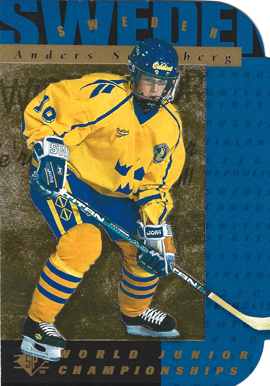 1994-95 SP - Anders Soderberg #169 Die-Cut (RC) WJC Sweden