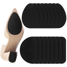 16 PCS/8 Pairs Non-Slip Shoe Pads for Bottom of Shoes  Self-Adhesive Black