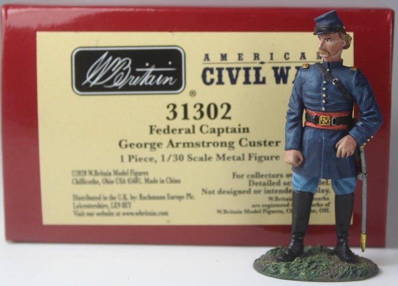 BRITAINS Civil War-Federal Captain George Armstrong Custer #31302 ACW