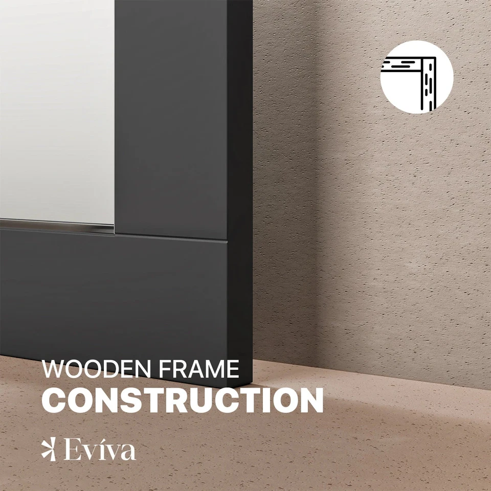 Eviva Aberdeen 24-inch Espresso Wooden Framed Bathroom Wall Brown - Image 4 of 4