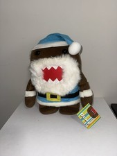 Domo Kun 2010 Christmas Blue Santa Hat Plush 12 inch New With Tags RARE