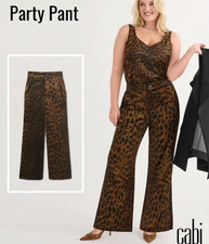 Cabi New NWT Party Pant 4827 black brown animal XS - XL Was 159