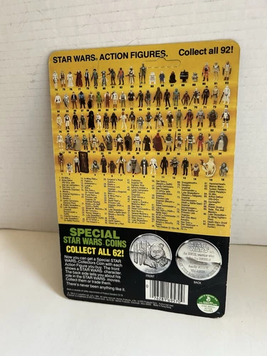 Vintage Star Wars Power Of The Force R2-D2 Coin Unpunched Kenner 1984 92 Back - Picture 14 of 24