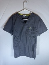 Code Happy Dark Grey Scrub Top Size XS