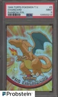 1999 Topps Pokemon TV Rainbow Foil #6 Charizard PSA 9 MINT