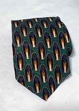 Ferrell Reed - Mens Silk Necktie 56 1/2 3 3/4 Inches Green L:T2