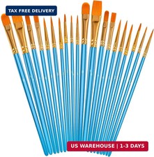Soucolor Acrylic Paint Brushes Set 20PCS Artist Paintbrushes