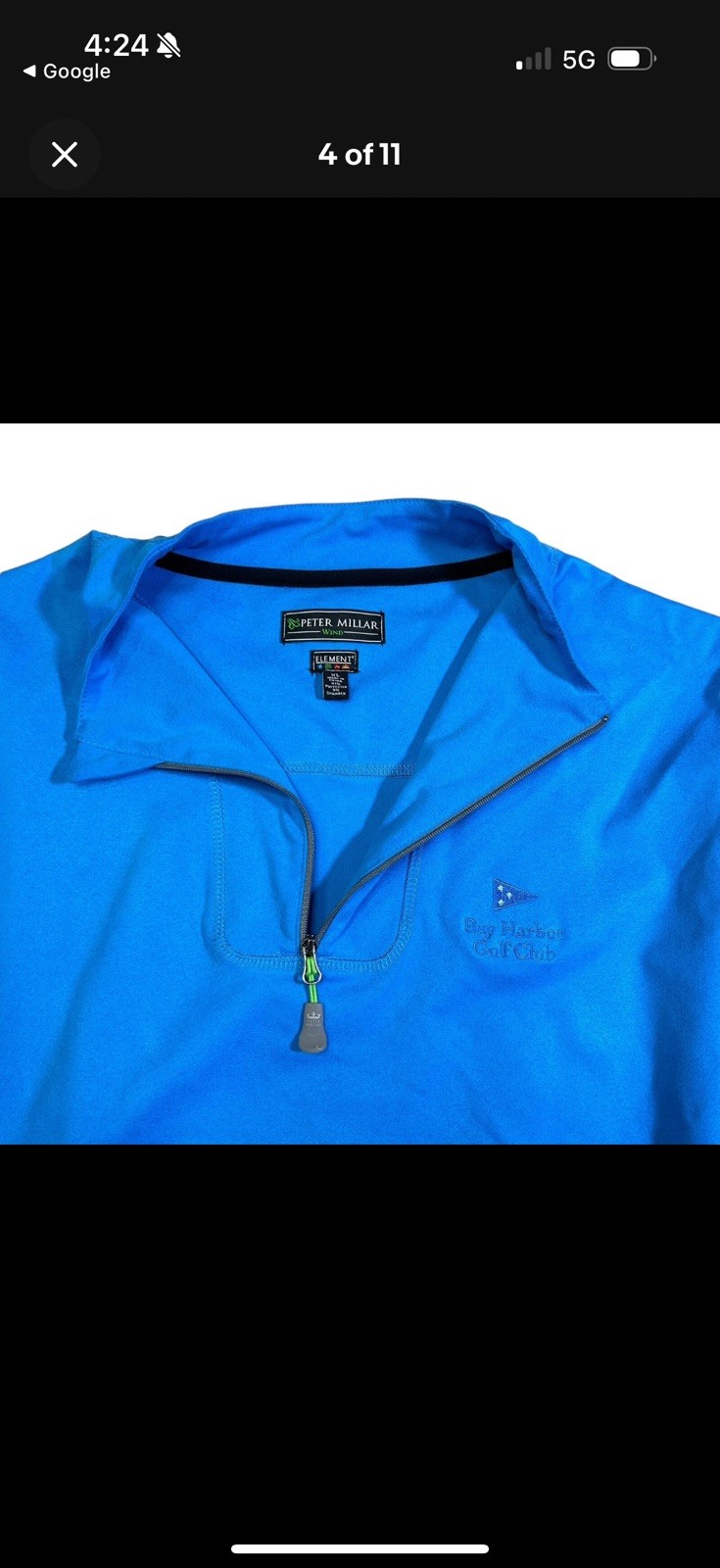 Peter Millar Quarter Zip Element Performance Flee… - image 3
