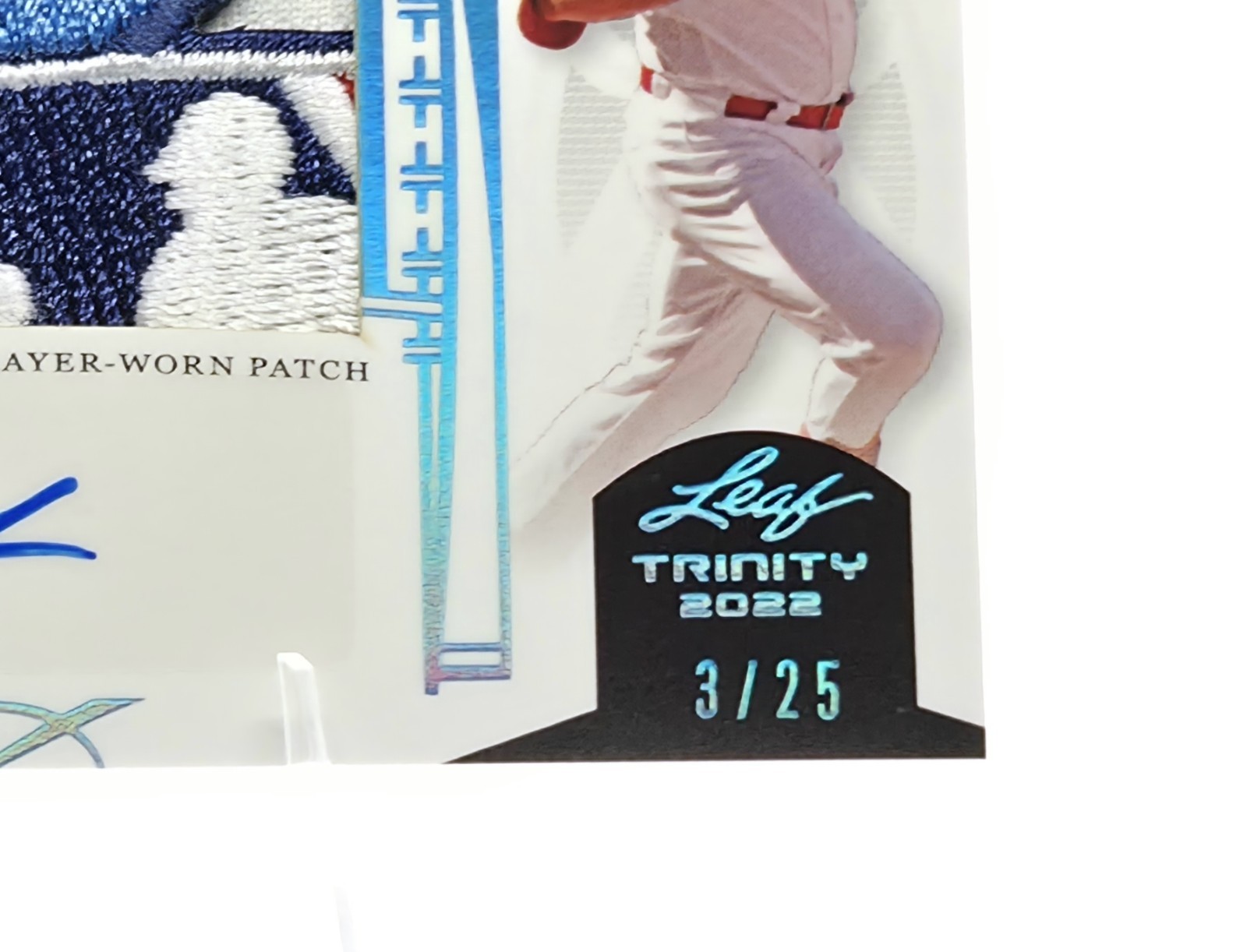 2022 Leaf Trinity Alec Burleson Platinum Spectrum /25 Logoman WS (AU, MEM) view 10