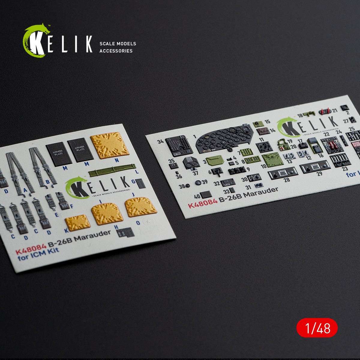 Kelik K3D48084 1:48 Martin B-26B Marauder interior