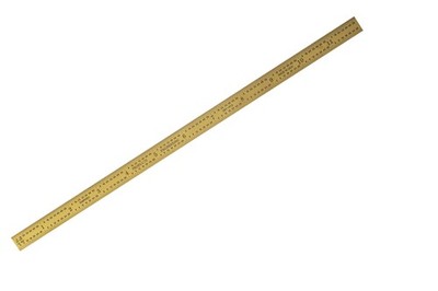PEC Tools Flexible 12'' x 300mm Ruler, Titanium Nitride Coating, Markings of 1/32
